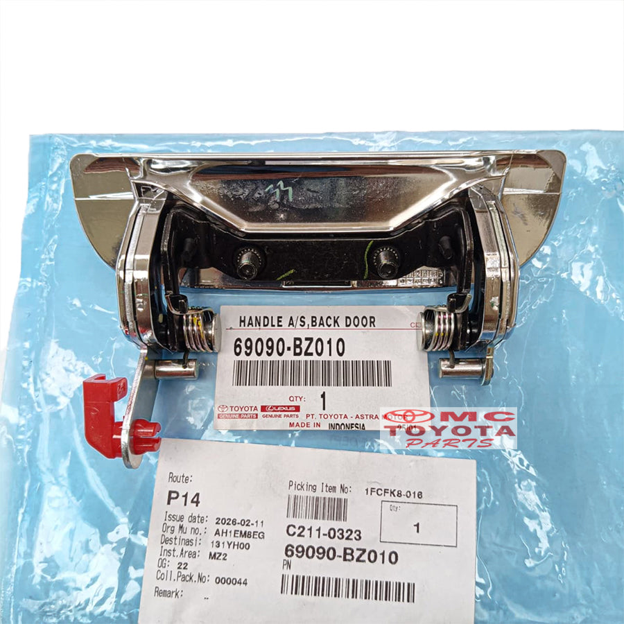 Handle Pintu Bagasi Belakang Rush Terios 2006-2017 Chrome Original 69090-BZ010 Handel Hendel Handle Bagasi Pintu Belakang Tarikan Gagang Pintu Bagasi Belakang