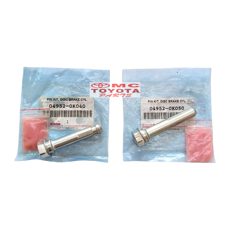 Pin Kit Kaliper Disc Brake Depan Atas Bawah Innova Reborn Original Toyota 04952-0K040 / 04952-0K050 Baut Pen Pin Kaliper Caliper Kampas Rem Cakram Depan Disk Brake Cylinder Silinder Ori