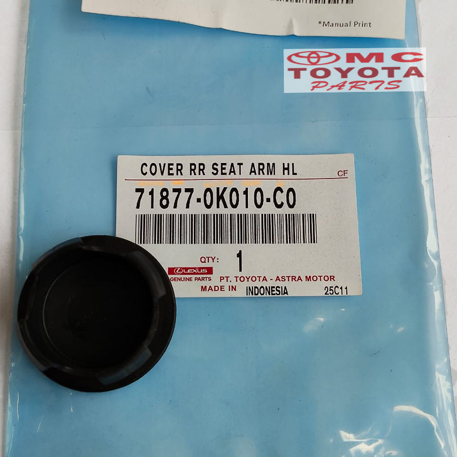 Cover Tutup Baut Arm Rest Mobil Toyota Innova Reborn 71877-0K010-C0