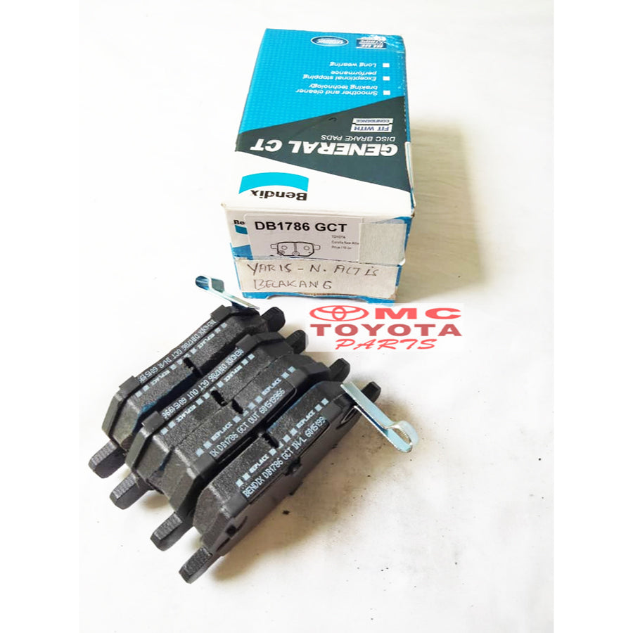 Brake Pad Kampas Rem Belakang ORI Original Yaris New Corolla ALtis BENDIX Brake Pad DB-1786