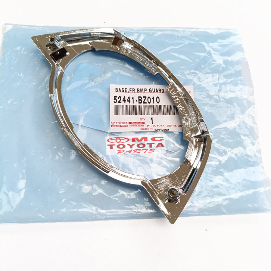 Base Emblem Logo Grille Depan Avanza Xenia Tahun Lama Original 52441-BZ010 Base Ring Emblem Dudukan Ring Logo Ring Luar Chrome Grill Radiator Bemper Depan Ori