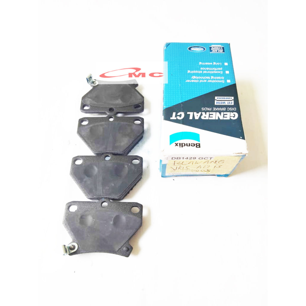 Kampas Rem Belakang Vios Corolla Altis Asli ORI Original BENDIX Brake Pad DB-1429-GCT