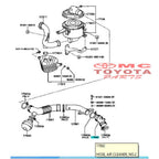 Selang Hawa Selang Filter Udara Kijang Kapsul Kijang Efi 2000cc Krista 2.0 Original Toyota 17882-75090 Hose Air Cleaner