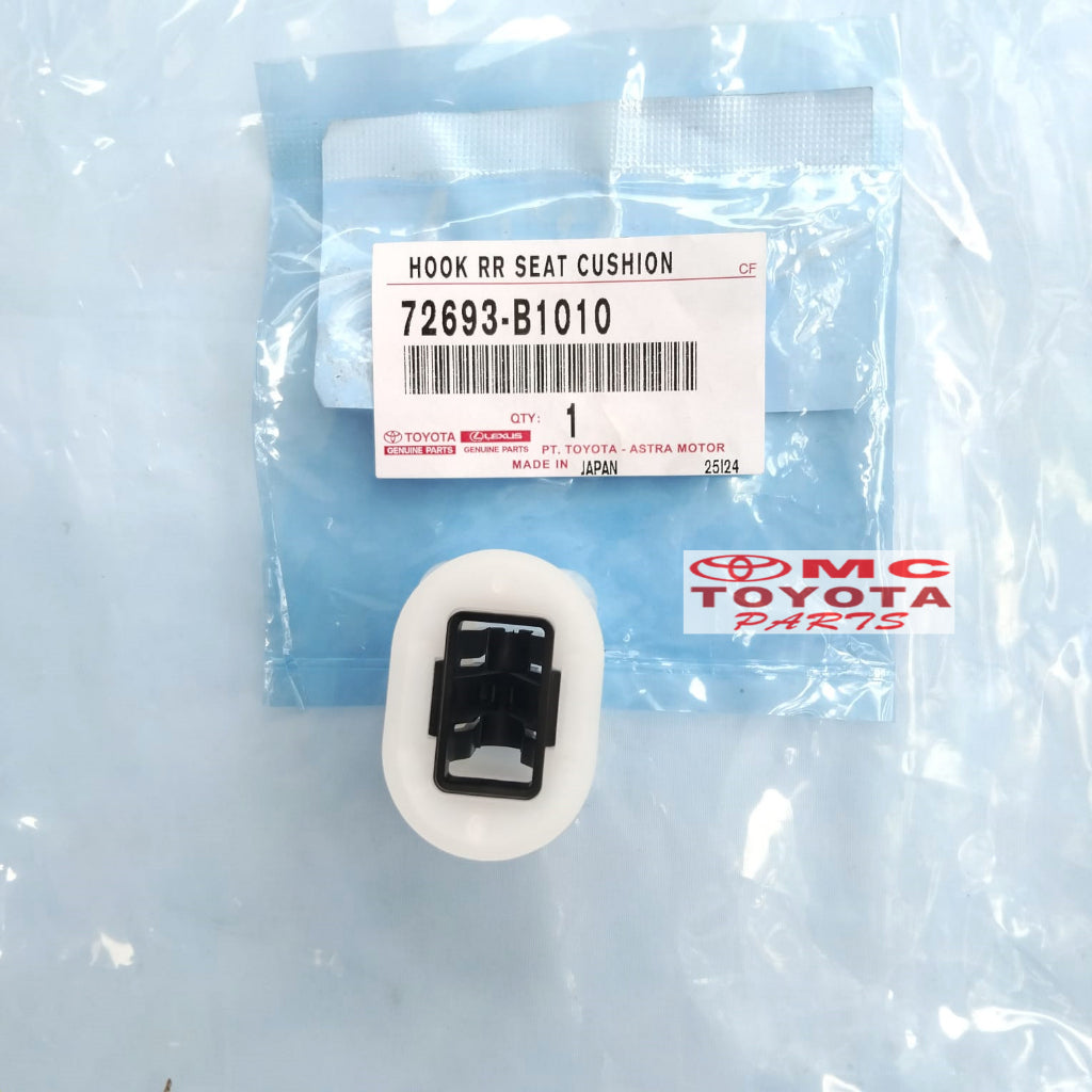 Klip Kancing Pengunci Jok Belakang Vios Yaris Altis Soluna Raize Rocky Corolla Great Corolla All New Twincam Original 72693-B1010
