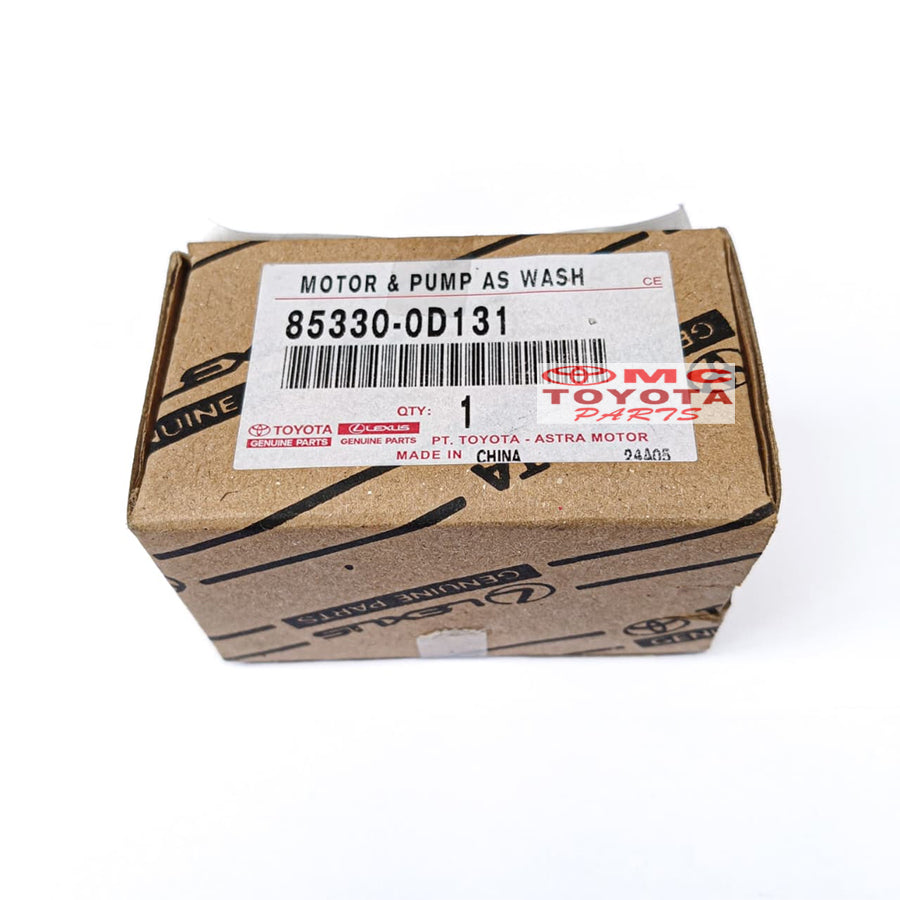 Motor Tabung Wiper Depan All New Vios New Yaris Original Toyota 85330-0D131 Motor Pompa Washer Wiper Depan Pump Assy Washer