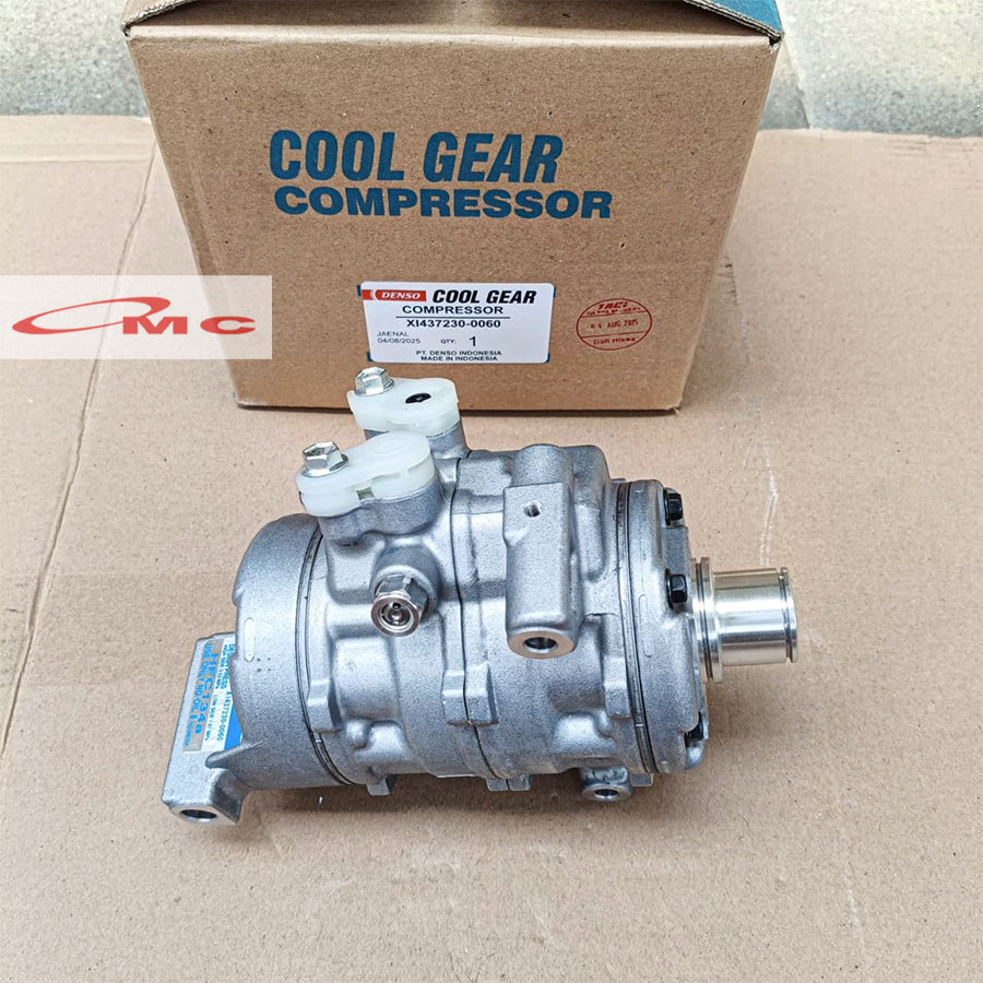 Compressor Kompresor AC Suzuki Ertiga 2012-2018 Original Denso Cool Gear 437230-0060 Kompressor Compresor Compressor Ac Mobil Double Blower Coolgeer Asli Ori