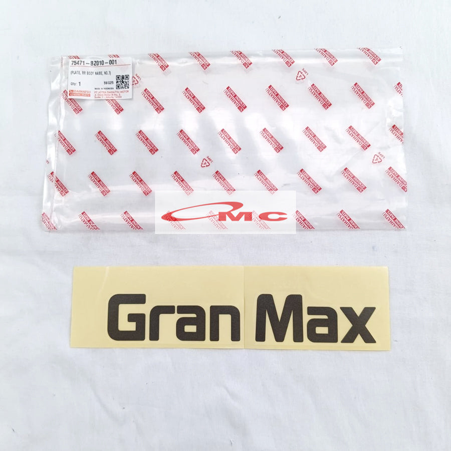 Stiker Pintu Belakang Bagasi Gran Max Daihatsu 75471-BZ010-001 Sticker Grandmax