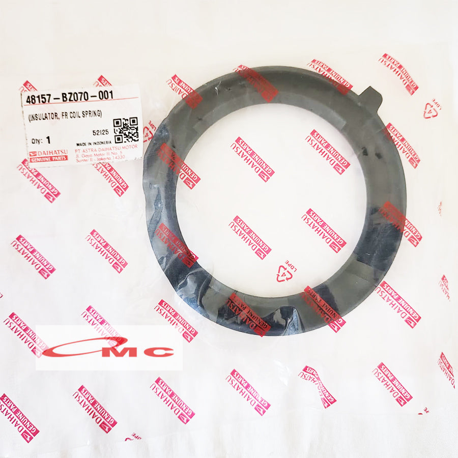 Karet Tatakan Per Keong Depan Bagian Atas Insulator Coil Frt Agya Ayla Cayla Sigra Original 48157-BZ070-001