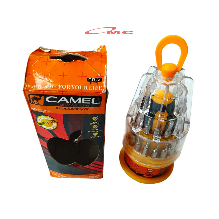 Obeng HP Jam Set Camel obeng Set 31 in 1 Multi Fungsi OBENG-SET-CML