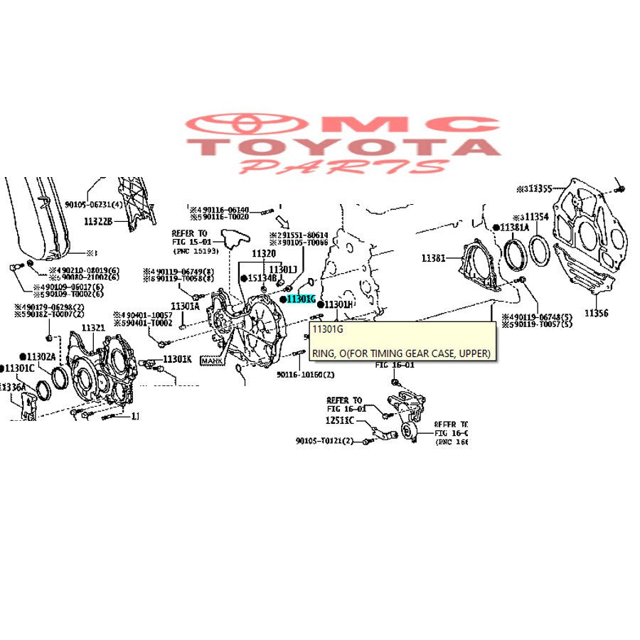 O Ring Timing Gear Case Atas Innova Fortuner Hilux Hiace 90301-T0021