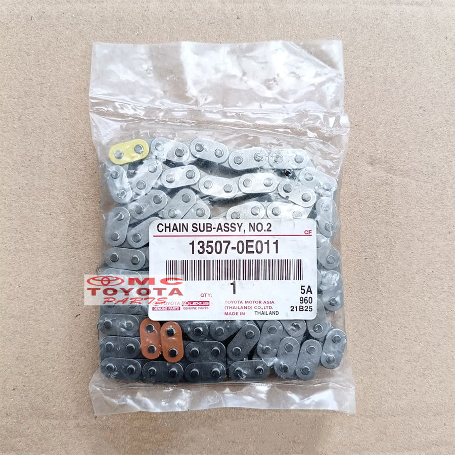 Rantai Keteng Timing Chain Innova Reborn Fortuner VRZ Hilux Revo 2GD Hiace Original Toyota 13507-0E011 Rantai Keteng No 2 Rantai Timing