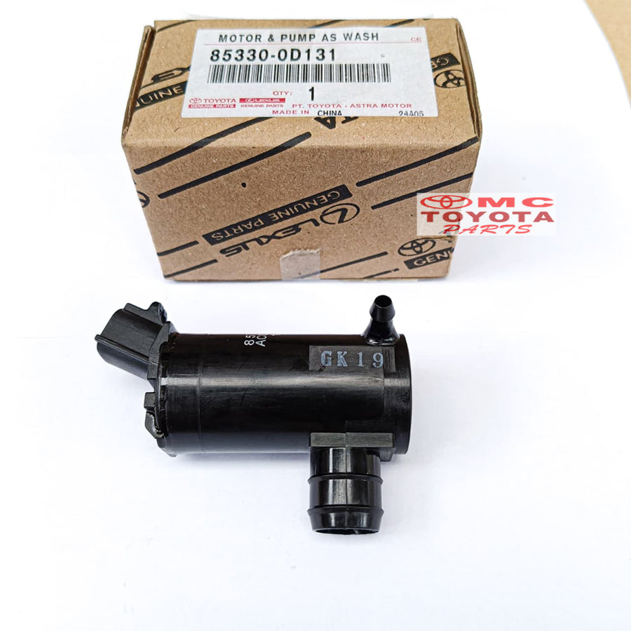 Motor Tabung Wiper Depan All New Vios New Yaris Original Toyota 85330-0D131 Motor Pompa Washer Wiper Depan Pump Assy Washer