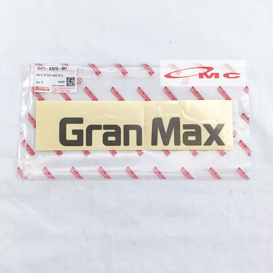 Stiker Pintu Belakang Bagasi Gran Max Daihatsu 75471-BZ010-001 Sticker Grandmax