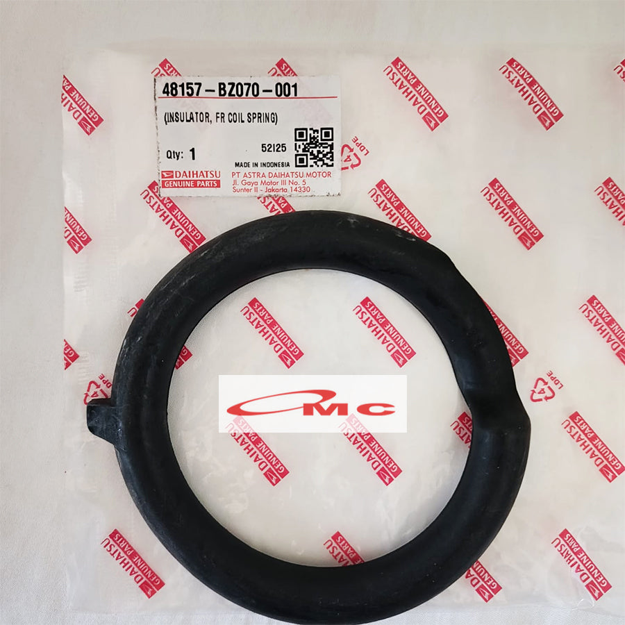 Karet Tatakan Per Keong Depan Bagian Atas Insulator Coil Frt Agya Ayla Cayla Sigra Original 48157-BZ070-001