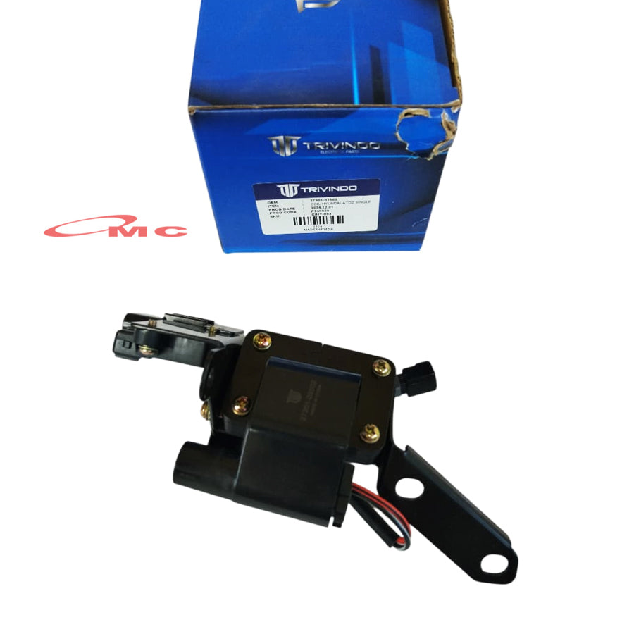 Coil Koil Ignition Busi Hyundai Atoz Singel 27301-02502-TRV Original Trivindo