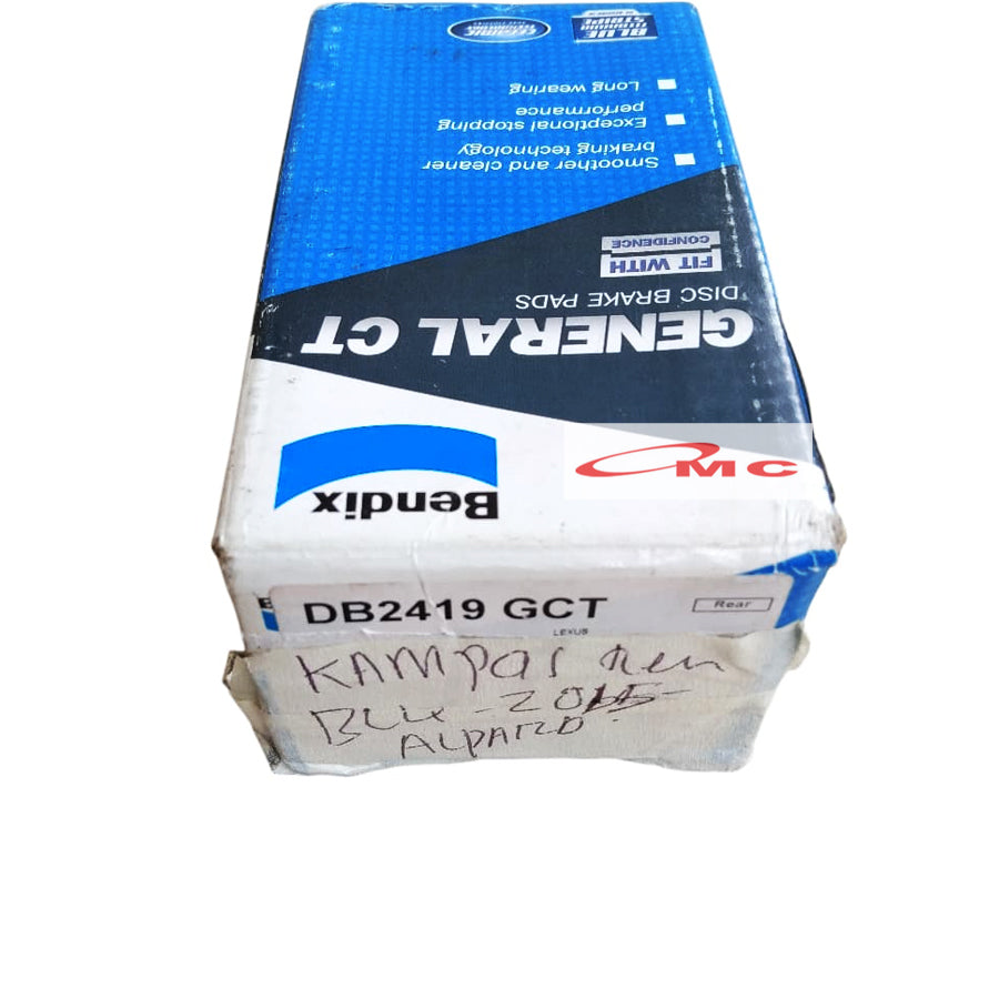 Kampas Rem Belakang New Alphard AH30 BENDIX Brake Pad DB 2419 GCT  DB-2419