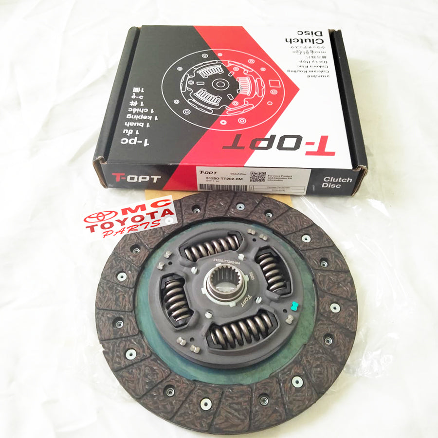 Plat Kampas Kopling Clutch DIsc Rush Terios Avanza Xenia Gran Max Luxio Asli Original T-OPT 31250-TT202-8M Genuine Parts