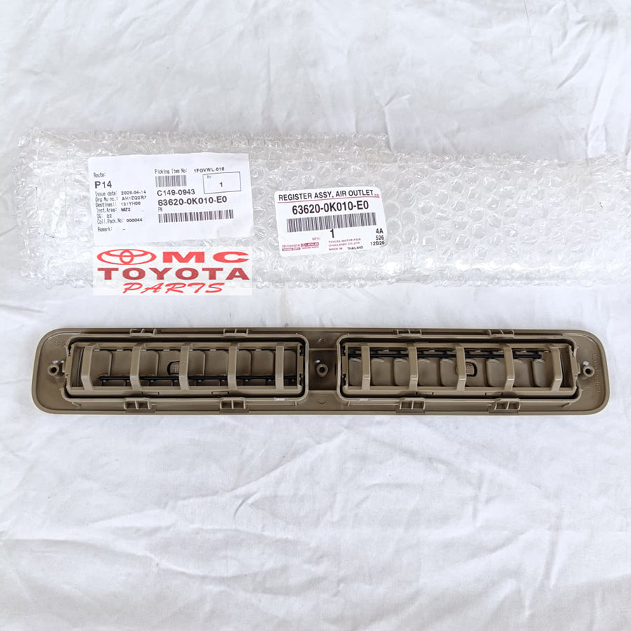 Kisi Kisi AC Belakang Toyota Fortuner 2008-2016 Original 63620-0K010-E0 Register Assy Air Outlet