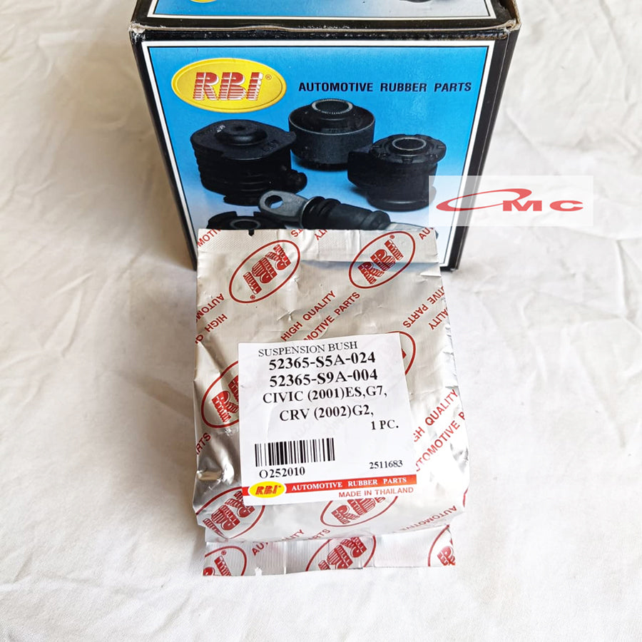 Bushing Arm Knuckle Belakang Bawah Honda Civic ES Century New CRV Gen 2 RBI 52365-S5A-024 Karet Bushing Arm Belakang Bawah Knuckle Knakel Bos Bosh Bush Arm Belakang