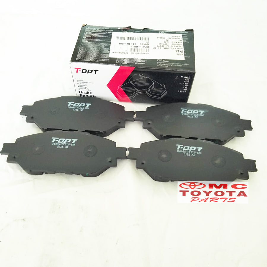 Brake Pad Kampas Rem Depan Hilux Pick Up Diesel Hilux Revo sc 2016 Asli ORI Original T-OPT 04465-TT216-8M Genuine Parts