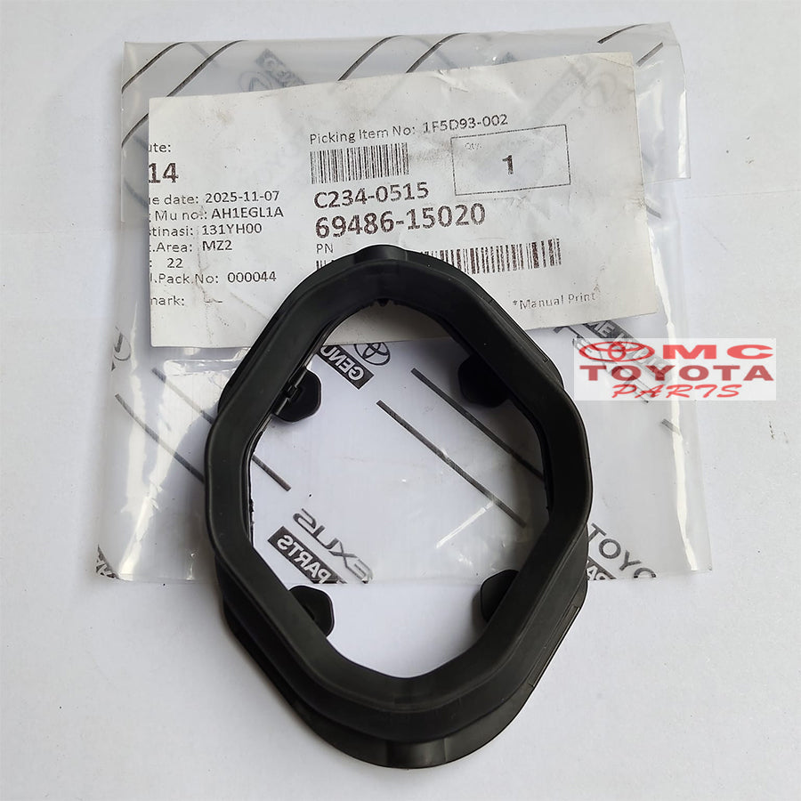 Cover Striker Door Lock Pintu Sliding Door Toyota Sienta Alphard Vellfire Noah Voxy Hiace Original 69486-15020 Cover Karet Sticker Pintu Sliding Door Tutup Stiker Striker Pintu Sliding Cover Rubber