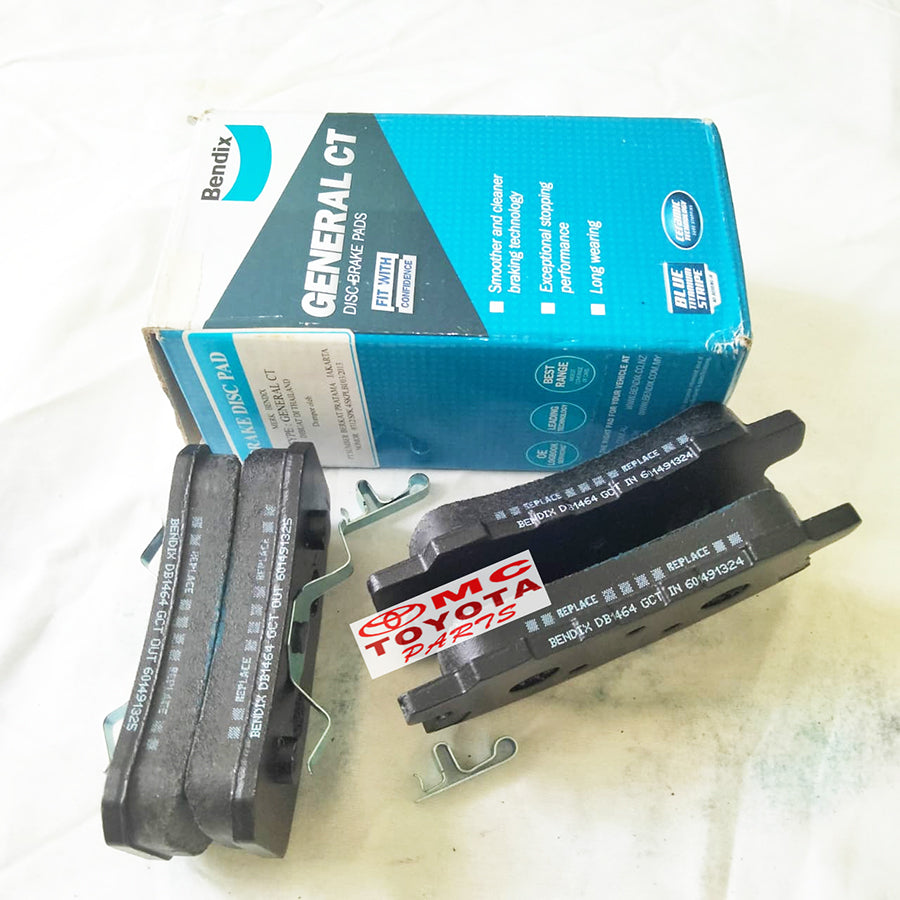 Brake Pad Kampas Rem Belakang Mitsubishi Grandis Outlander Sport Asli ORI Original Merek Bendix DB-1464 GCT