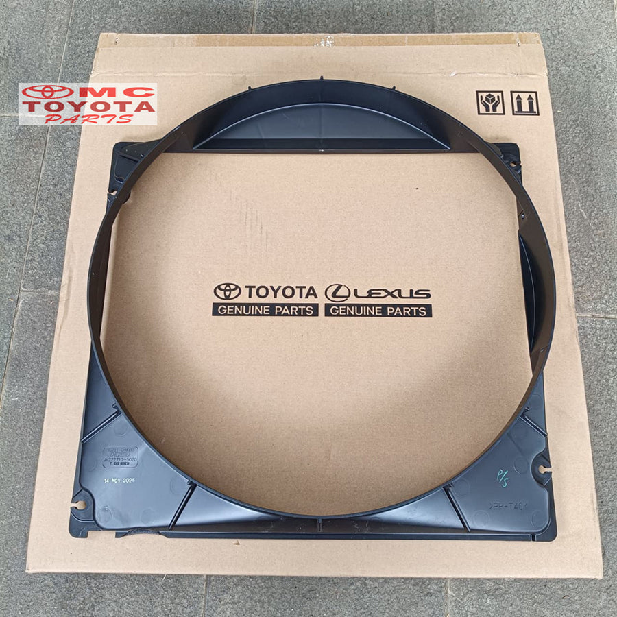 Shourd Fan Shroud Fan Kipas Radiator Toyota Dyna Saurus Hino Dutro Original 16711-0W030 Shrud Tutup Cover Rumah Pelindung Kipas Radiator Tebeng Cebeng Kipas Sebeng Radiator