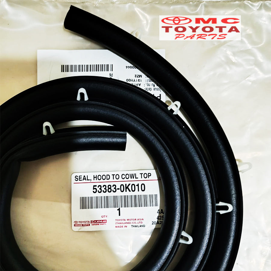 Karet Kap Mesin Bagian Belakang Fortuner Hilux 53383-0K010 Original
