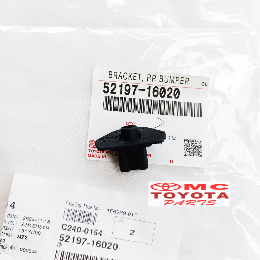 Kancing Bracket Bemper Belakang Toyota Soluna Camry Corolla All New Original 52197-16020 Klip Kancing Braket Bumper Belakang