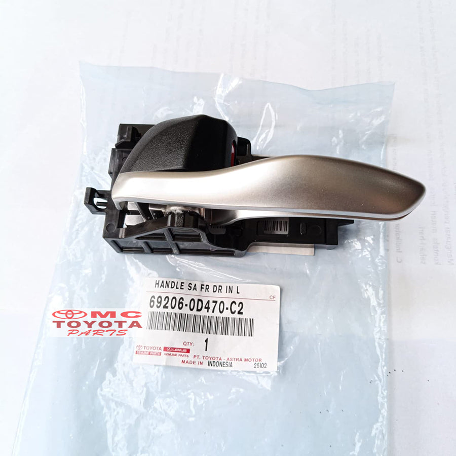 Handle Pintu Dalam Depan Kiri Toyota Sienta Original 69206-0D470-C2 Handel Handle Dalam Pintu Depan Kiri