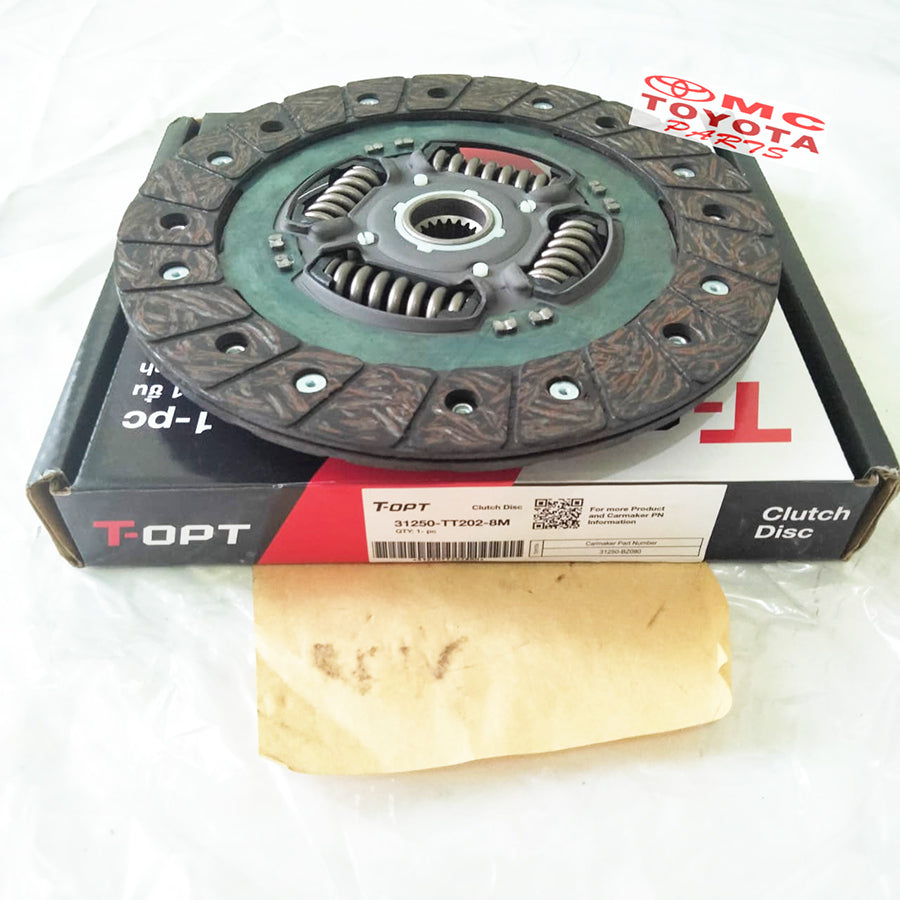 Plat Kampas Kopling Clutch DIsc Rush Terios Avanza Xenia Gran Max Luxio Asli Original T-OPT 31250-TT202-8M Genuine Parts