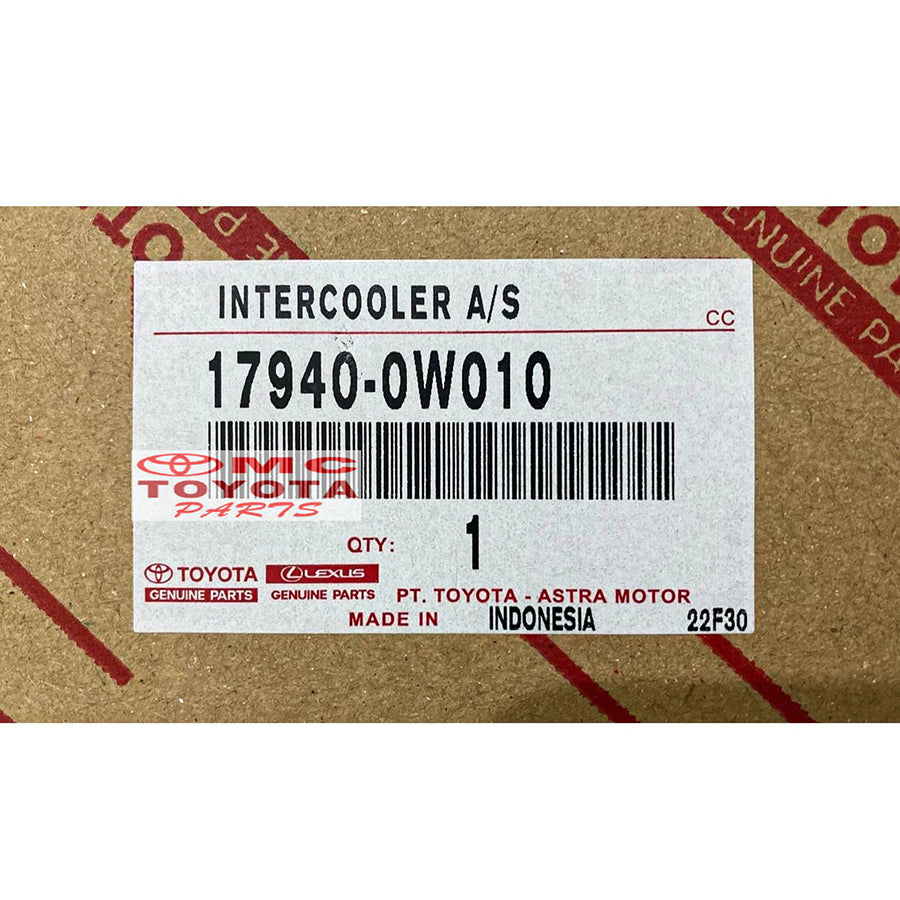 Turbo Intercooler Toyota Dyna Saurus Hino Dutro 110 130 Asli Original 17940-0W010 Inter Cooler Intercoler Intercoller Full Aluminium Almunium Alumunium