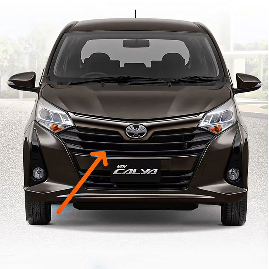Grill Bemper Bawah List Kap Mesin Sigra Calya facelift 2019 Up Original 53111-BZ540-001 Ram Bumper Kisi Kisi Grill Gril Grille Bumper Grill Radiator Depan Daihatsu Sigra 1.2 1200cc