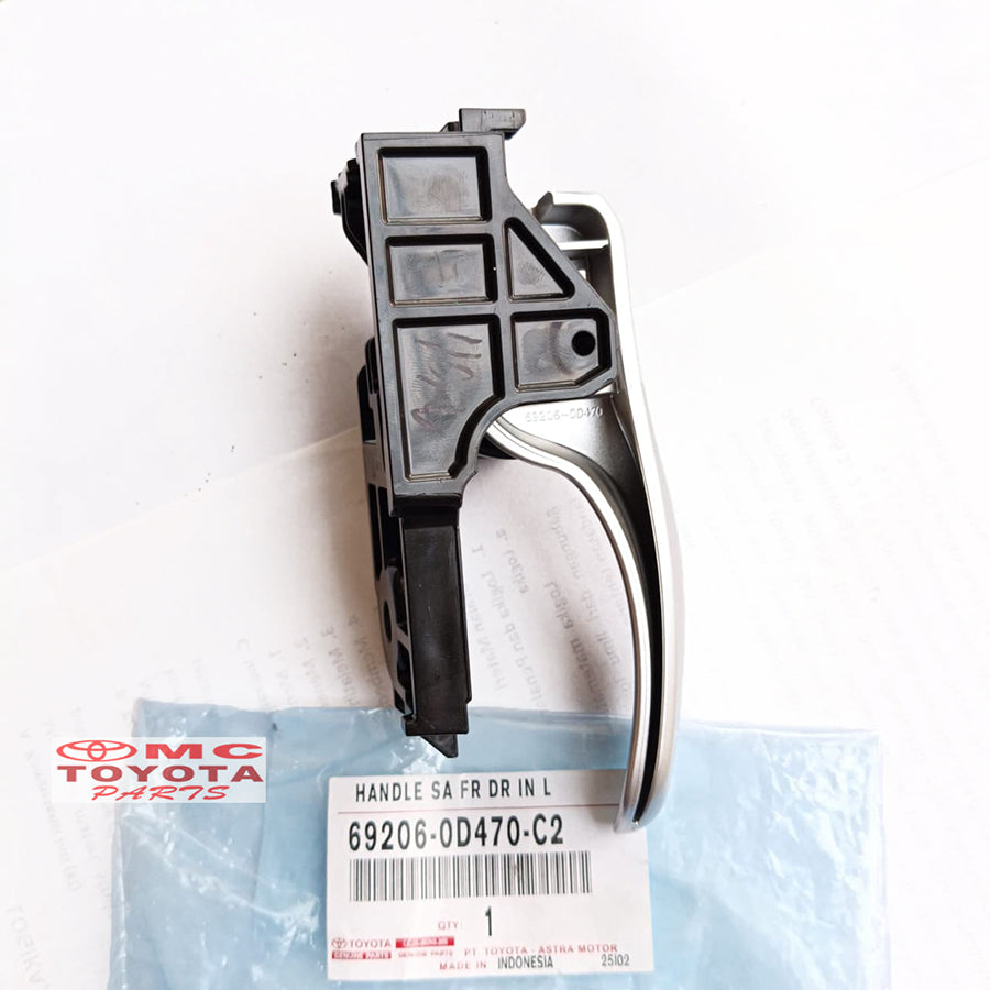 Handle Pintu Dalam Depan Kiri Toyota Sienta Original 69206-0D470-C2 Handel Handle Dalam Pintu Depan Kiri