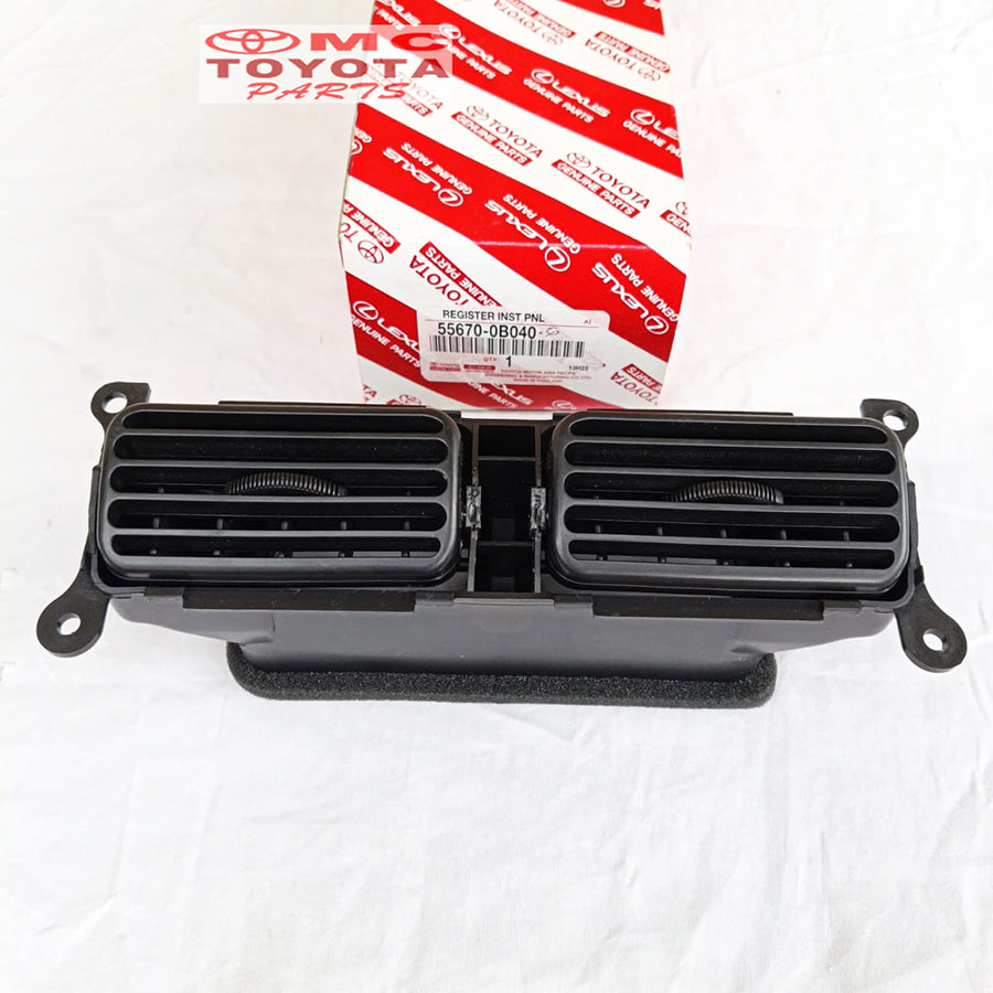 Kisi AC Tengah Depan Toyota Kijang Kapsul LGX SGX 2000 up 55670-0B040-G Kisi-Kisi AC Depan Tengah Register Instrument Panel Cover Grill Dashboard