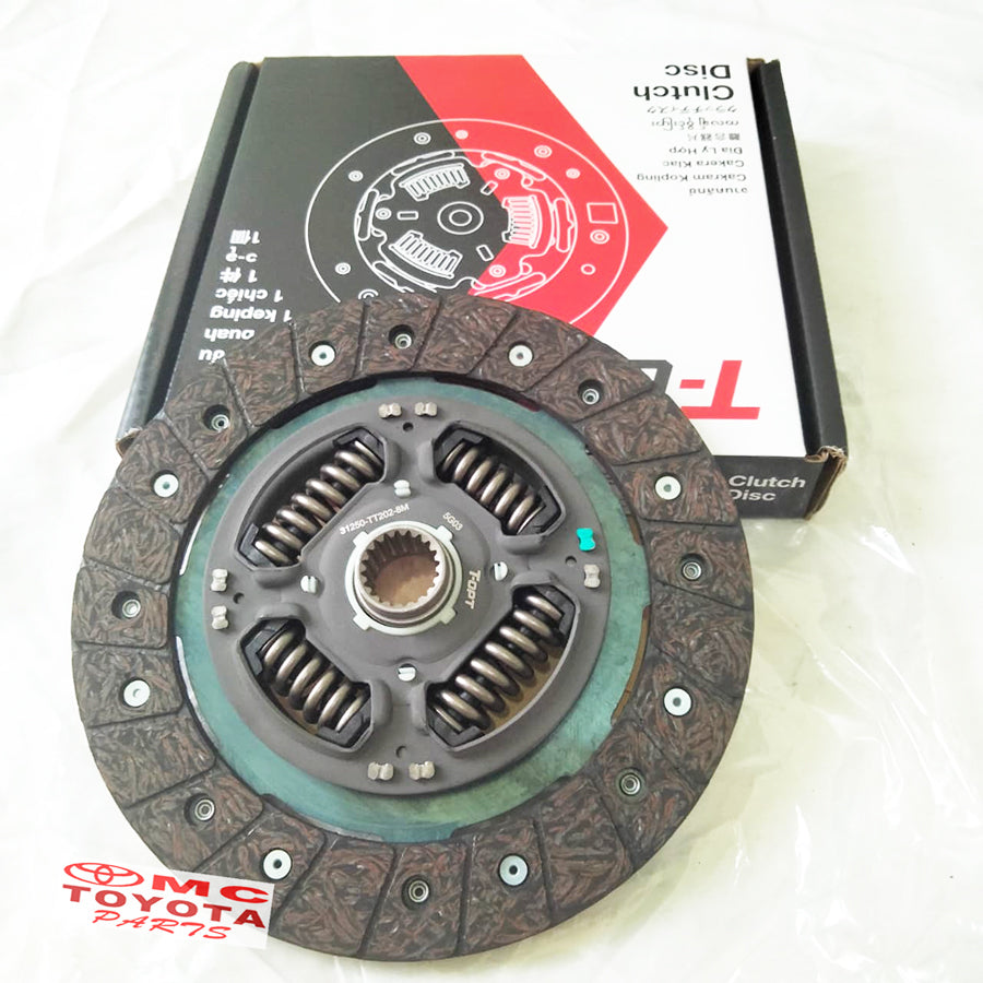 Plat Kampas Kopling Clutch DIsc Rush Terios Avanza Xenia Gran Max Luxio Asli Original T-OPT 31250-TT202-8M Genuine Parts