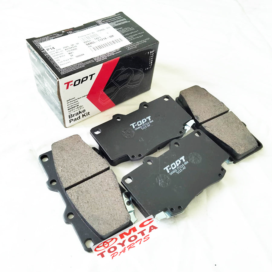 Brake Pad Kampas Rem Depan Front Toyota Fortuner Lama Hilux Vigo DC Old  Asli ORI Original T-OPT 04465-TT214-8M Genuine Parts