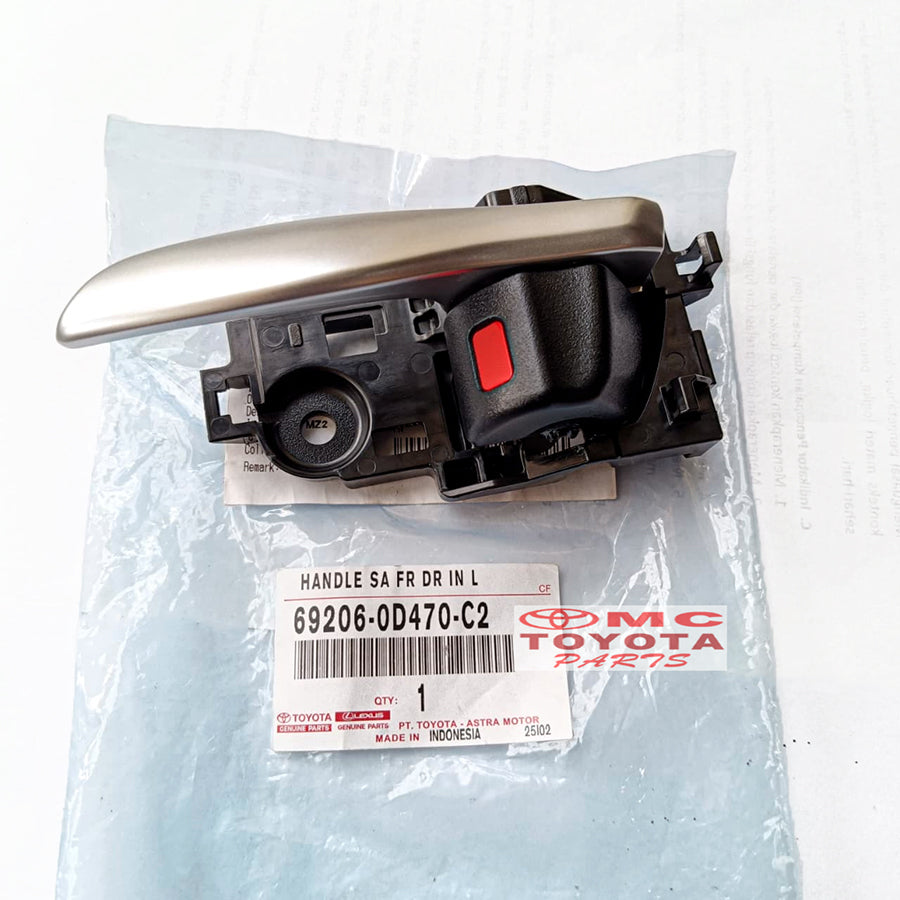 Handle Pintu Dalam Depan Kiri Toyota Sienta Original 69206-0D470-C2 Handel Handle Dalam Pintu Depan Kiri
