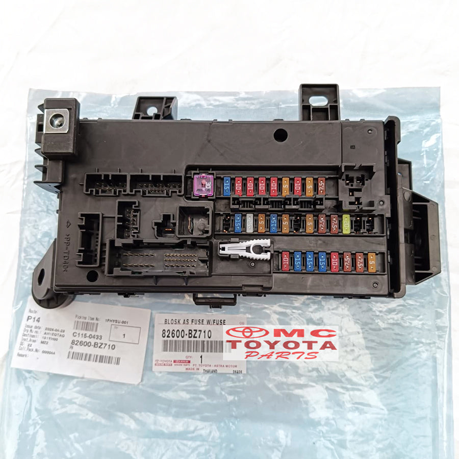 Box Sekring Grand Avanza Veloz Xenia Kode U Original 82600-BZ710 Fuse Box Sekring Sikring BCM Rumah Box Sekring Bok Skring