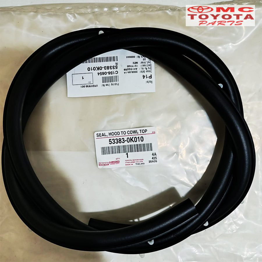 Karet Kap Mesin Bagian Belakang Fortuner Hilux 53383-0K010 Original