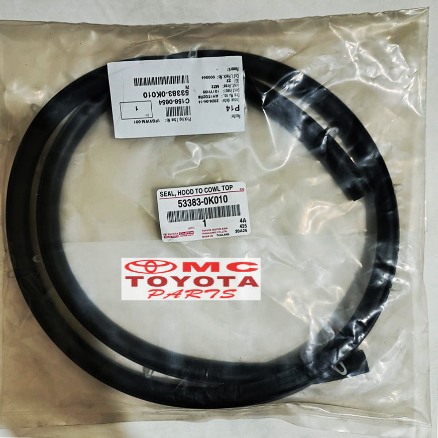 Karet Kap Mesin Bagian Belakang Fortuner Hilux 53383-0K010 Original