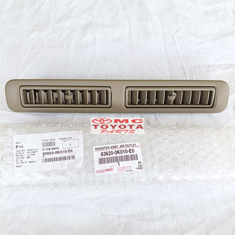 Kisi Kisi AC Belakang Toyota Fortuner 2008-2016 Original 63620-0K010-E0 Register Assy Air Outlet