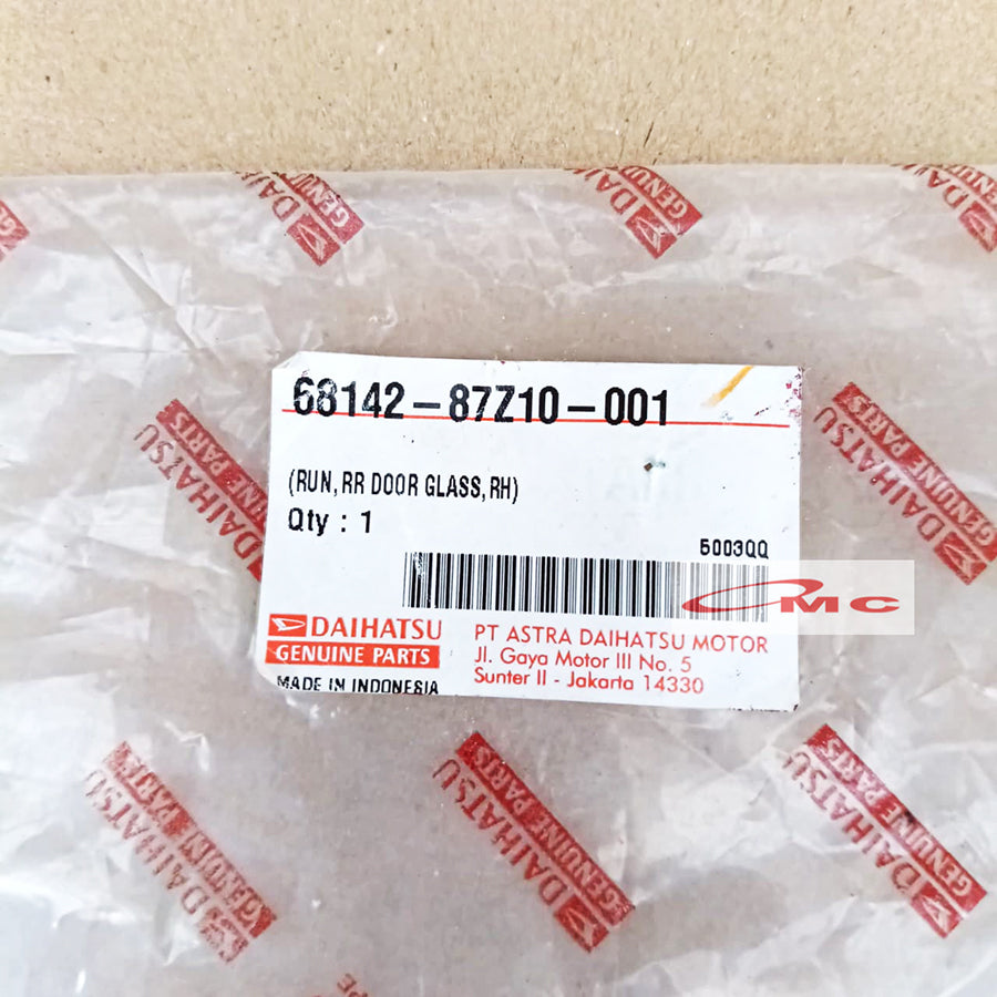 Karet Channel Rel Kaca Pintu Tengah Daihatsu Espass Original 68142-87Z10-001 / 68152-87Z03-001 Run Channel Karet Rel Kaca Pintu Tengah Kanan Kiri List Karet Kaca Karet Chanel Run Chanel