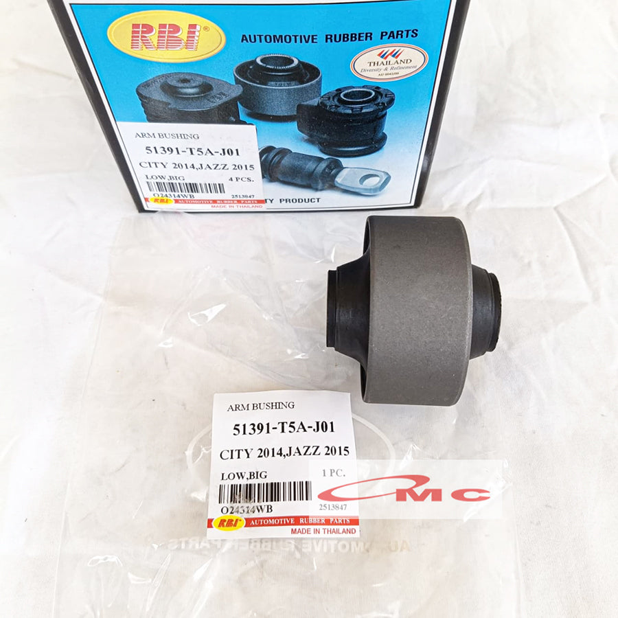 Bushing Lower Arm Besar Depan Bawah Honda Jazz RS GK5 City GM6 All New RBI 51391-T5A-J01 Karet Bushing Arm Depan Busing Bos Bosh Bush Lower Arm Depan Besar Big Sayap Bawah Kapak Besar