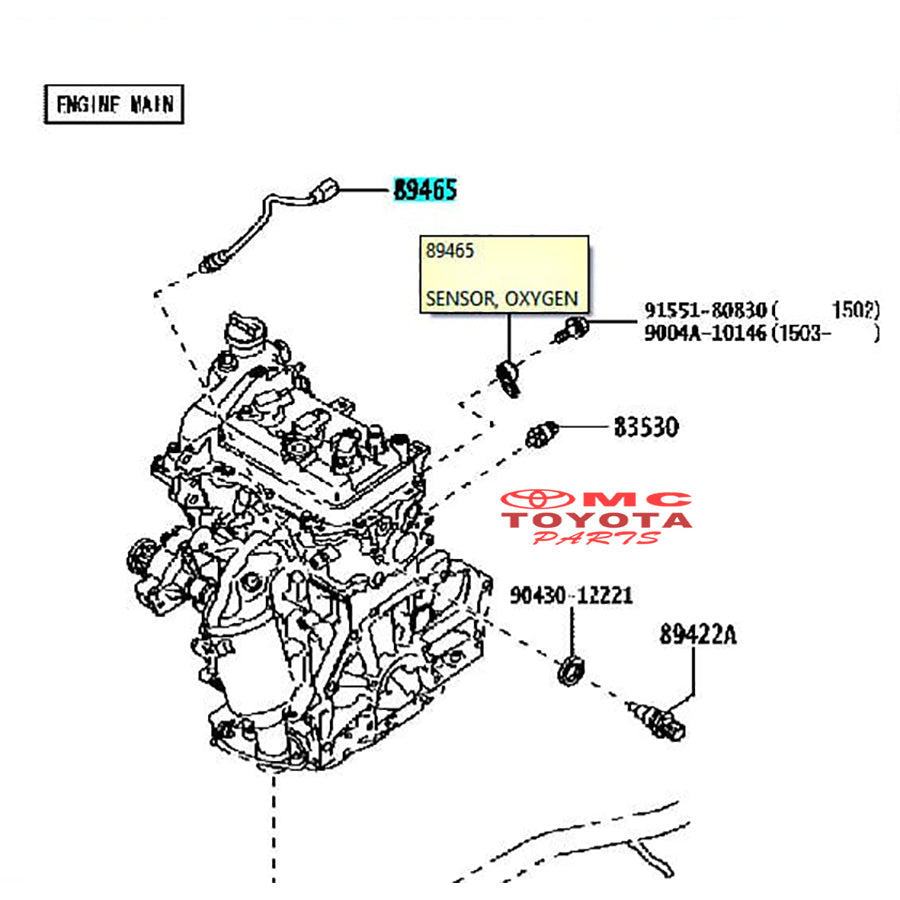 Sensor Oxygen Bagian Atas Agya Ayla 1.0 Sigra 1000cc Original 89465-BZ540 Sensor Oksigen Sensor O2 Manifold Atas