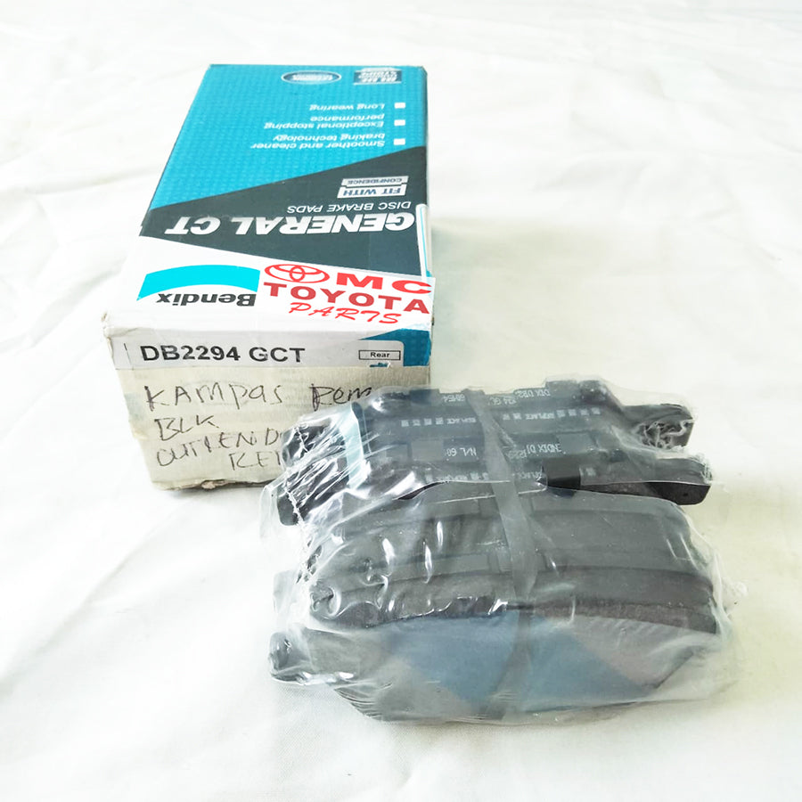 Brake Pad Kampas Rem Belakang Mazda 6 Skyactiv Outlander Sport 2014 Asli ORI Original Merek BENDIX Brake Pad DB-2294 GCT