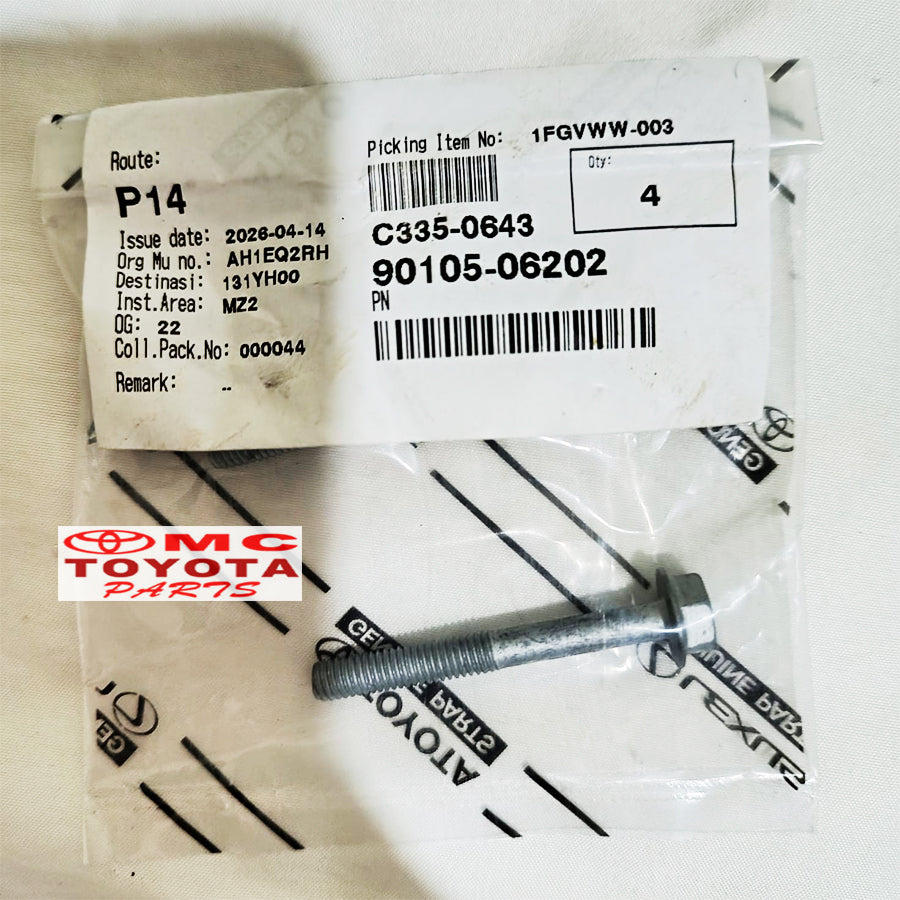 Baut Tutup Klep Baut Cover Valve Innova Fortuner Hilux 90105-06202 Original