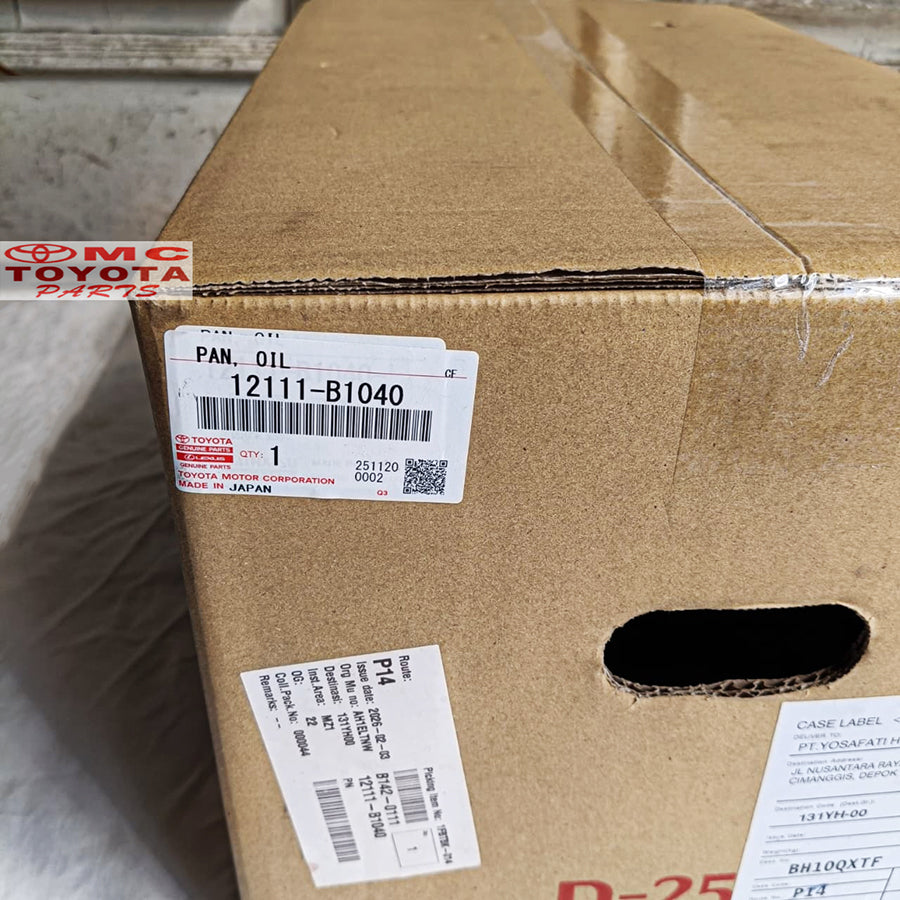 Bak Tutup Carter Oli Mesin Avanza Xenia Rush Terios Original 12111-B1040 Tutup Oli Mesin Pan Oil Bak Carter Oli Mesin Bak Karter Oli Kalter Kater Bak Oli Carter Pan Oli