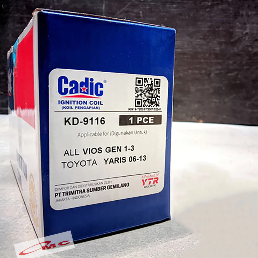 Coil Ignition Toyota Vios gen 1-3 Yaris Corolla Altis Soluna Prius Cadic KD-9116 Koil Pengapian Ignition Coil Koil Busi