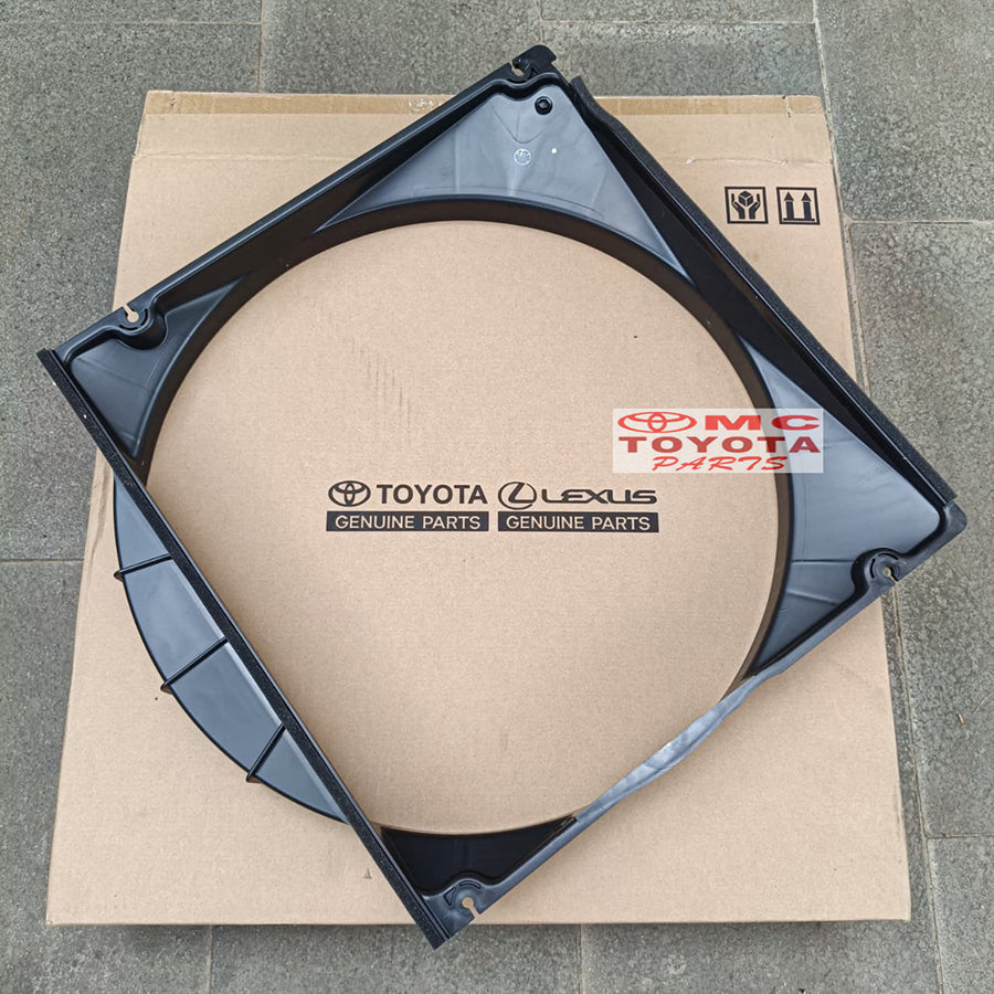Shourd Fan Shroud Fan Kipas Radiator Toyota Dyna Saurus Hino Dutro Original 16711-0W030 Shrud Tutup Cover Rumah Pelindung Kipas Radiator Tebeng Cebeng Kipas Sebeng Radiator